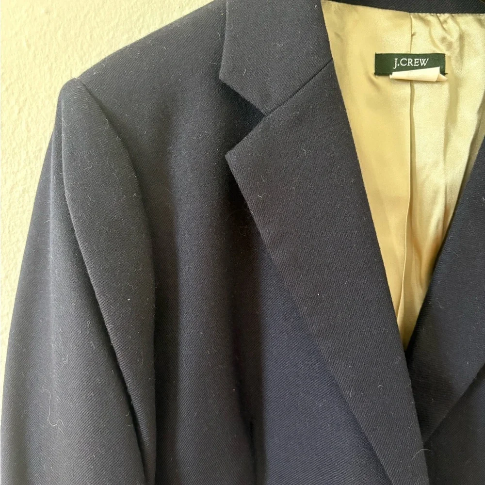J. Crew Navy Blazer with Gold Buttons